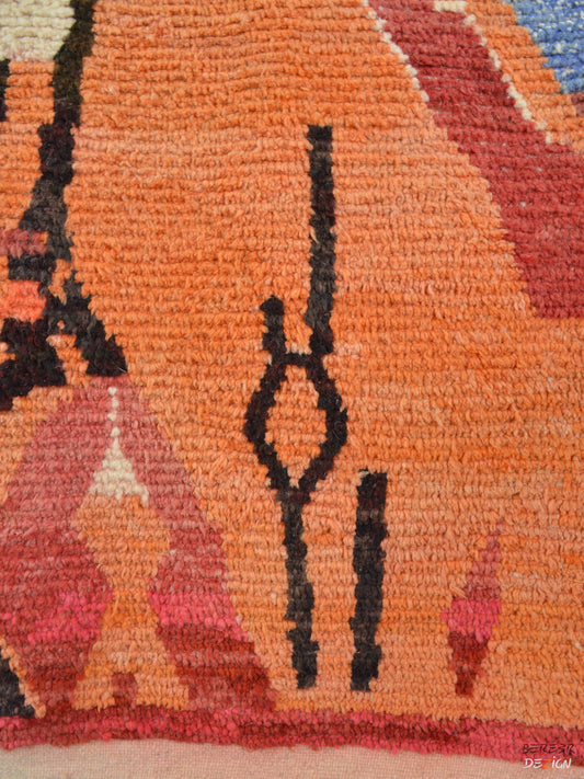 Colorful Boujad Moroccan carpet_A1011 BerberDezign