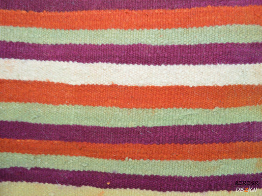 Colorful Stripped Moroccan berber Flatweave_B1003 BerberDezign