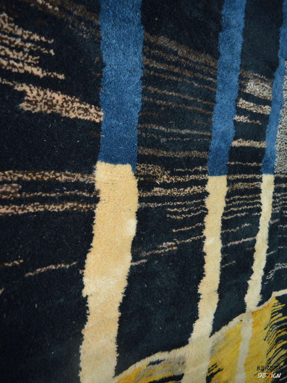Dark Blue Moroccan Berber Rug_A1026 BerberDezign