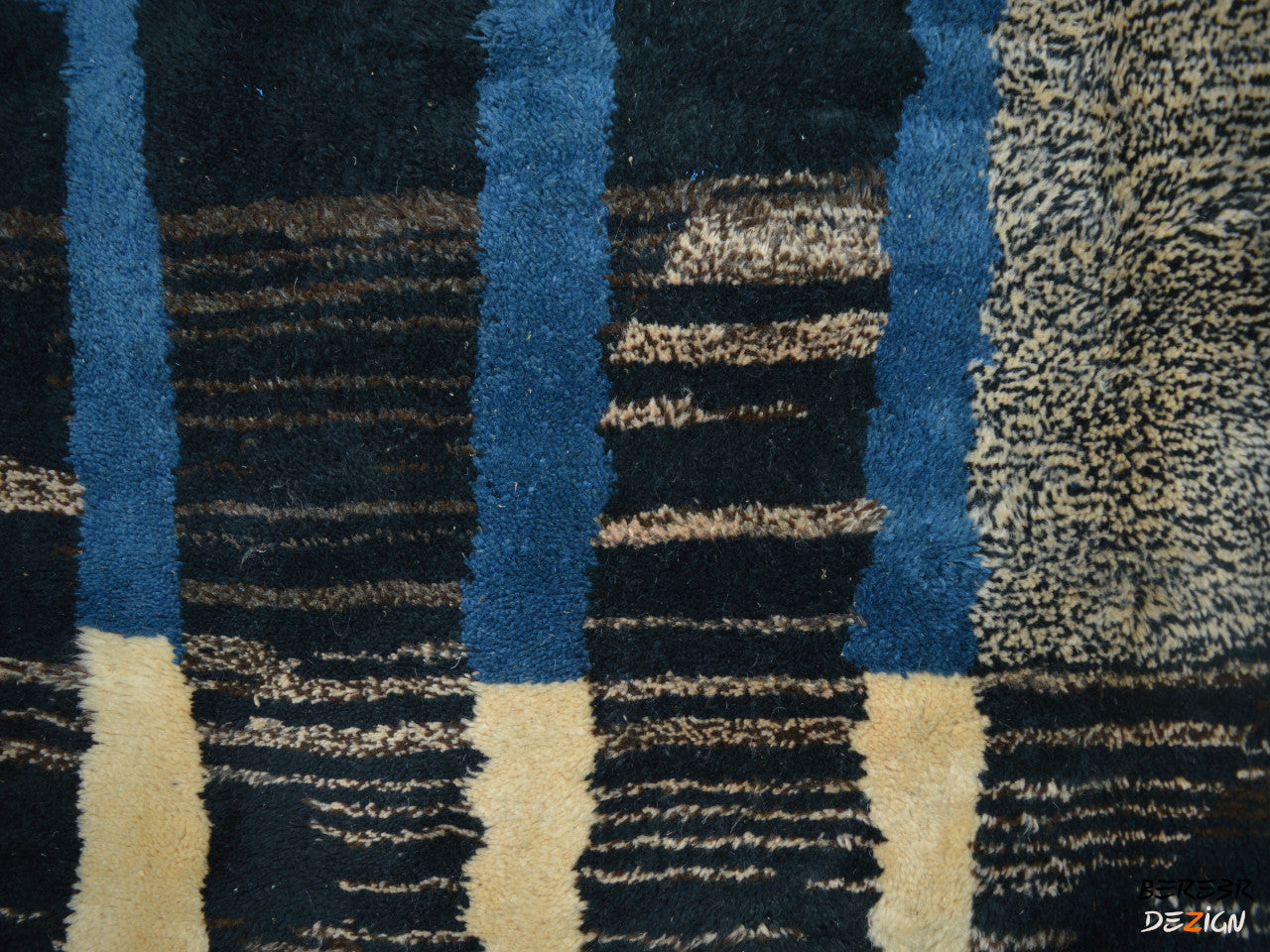 Dark Blue Moroccan Berber Rug_A1026 BerberDezign