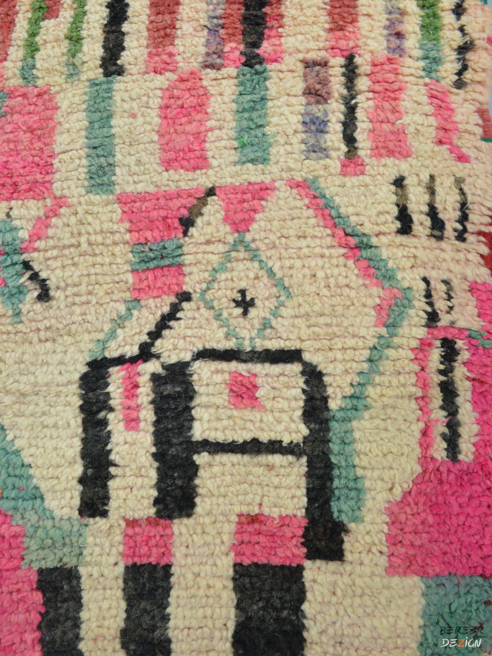 Pink Boujad Moroccan carpet_A1012 BerberDezign