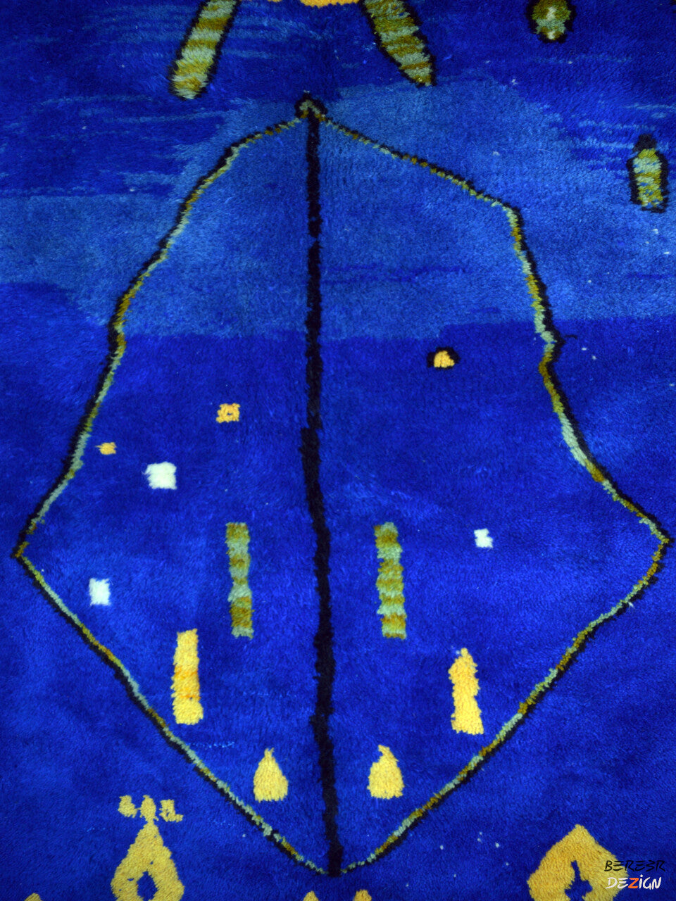 Stunning Blue Moroccan Berber rug_A1002 BerberDezign