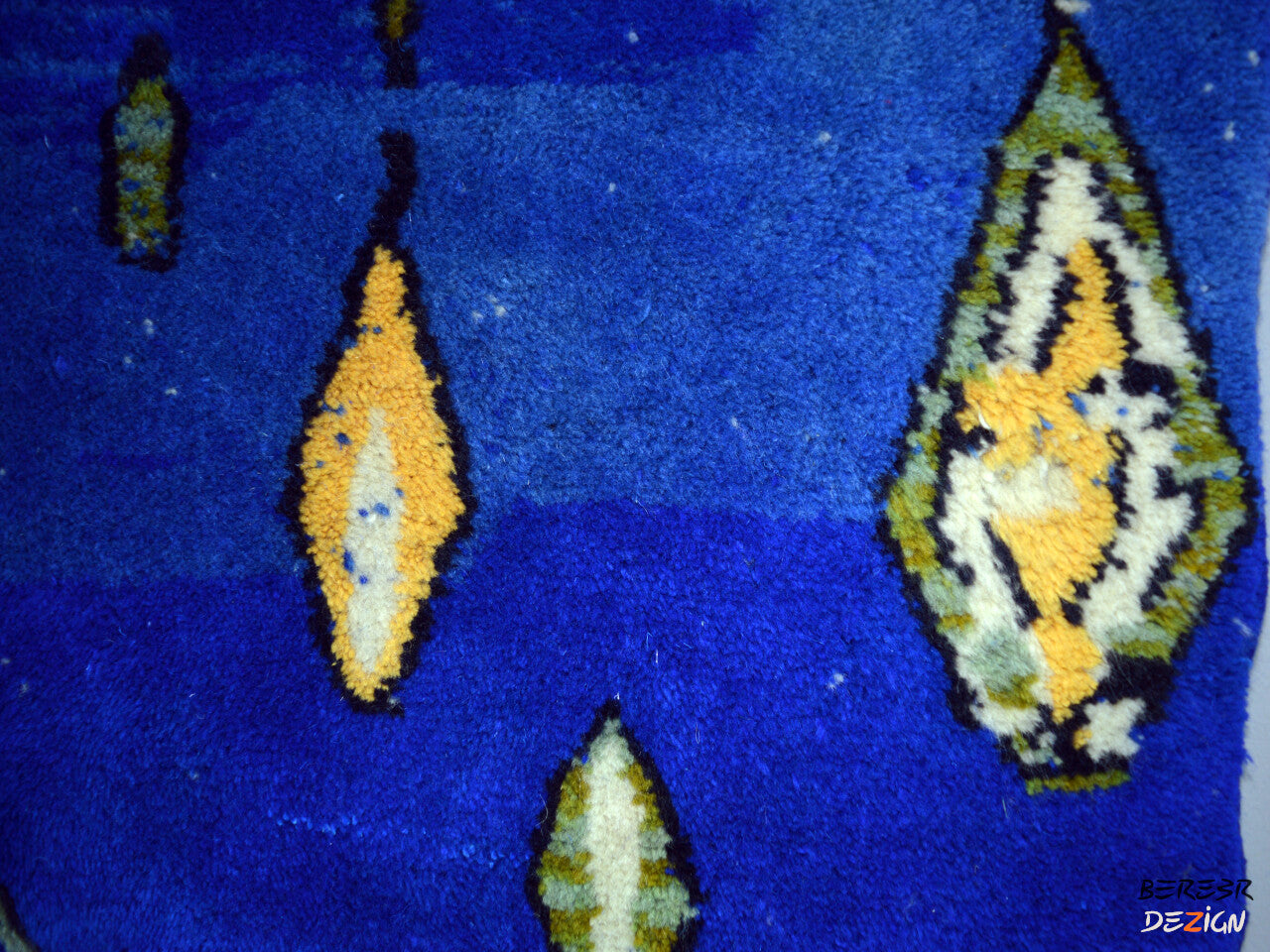 Stunning Blue Moroccan Berber rug_A1002 BerberDezign