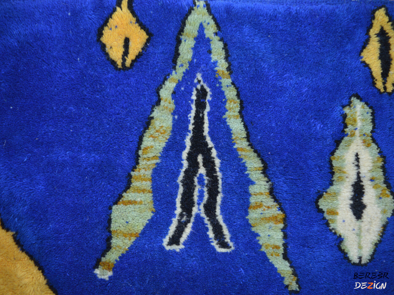 Stunning Blue Moroccan Berber rug_A1002 BerberDezign