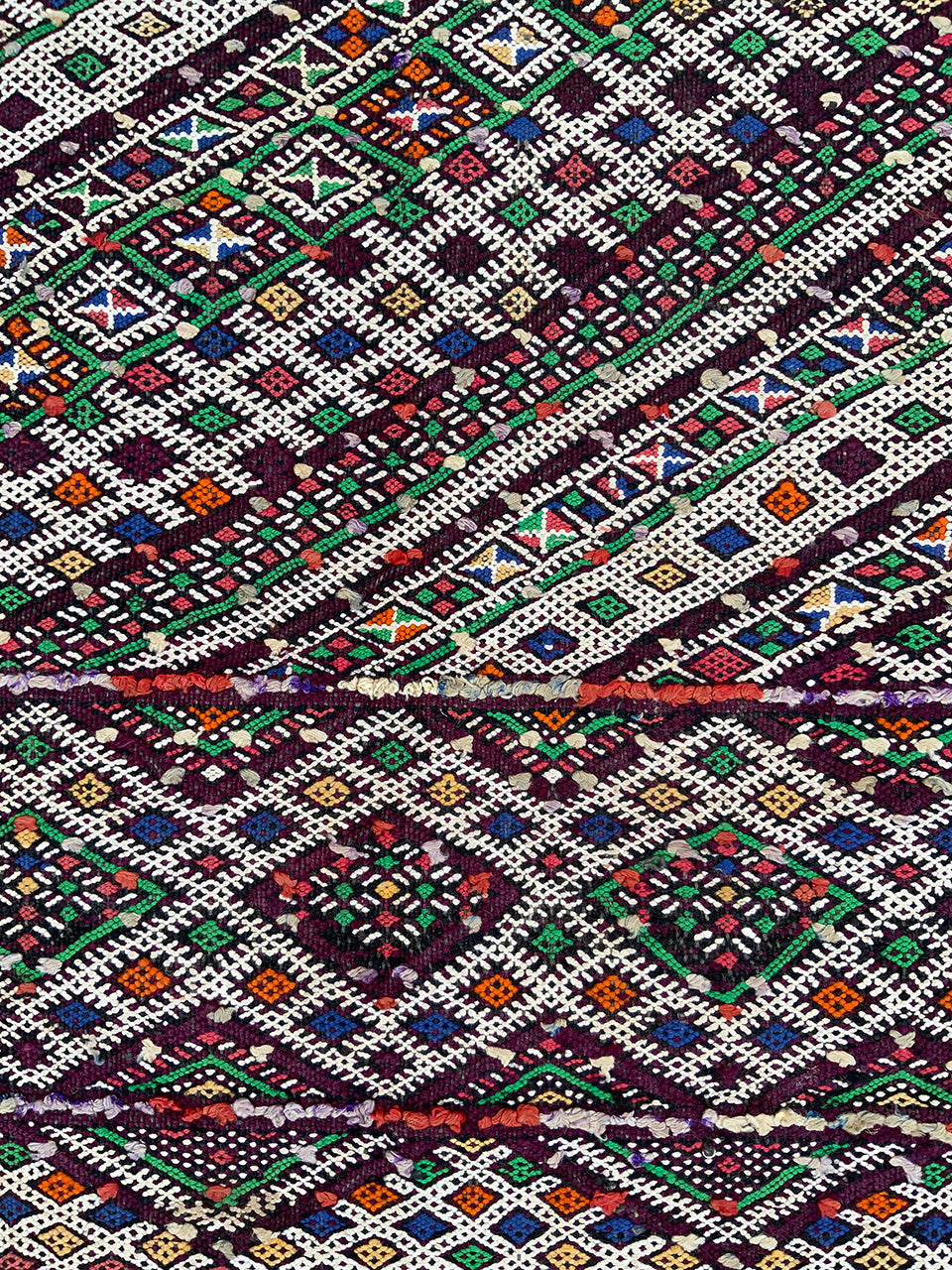 Mid-20th Century Moroccan Middle Atlas Flatweave Runner
