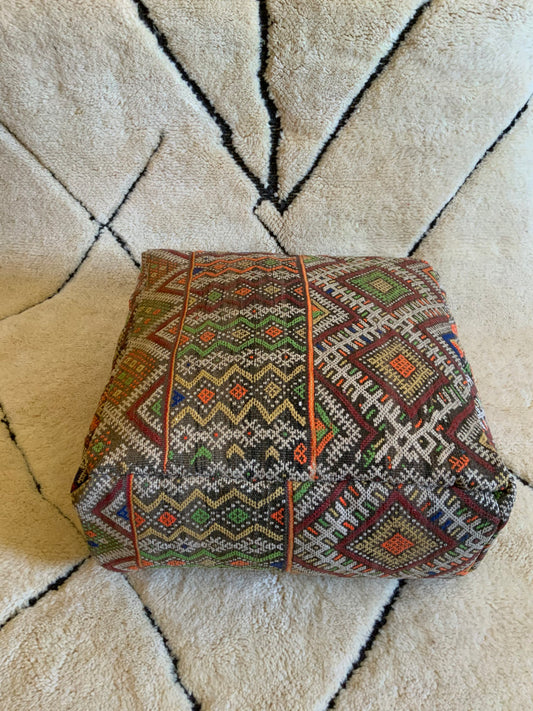 Colorful_Moroccan Pouf_Cover_P1009 BerberDezign