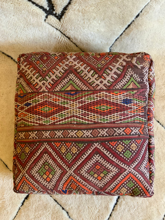 Colorful_Moroccan Pouf_Cover_P1010 BerberDezign