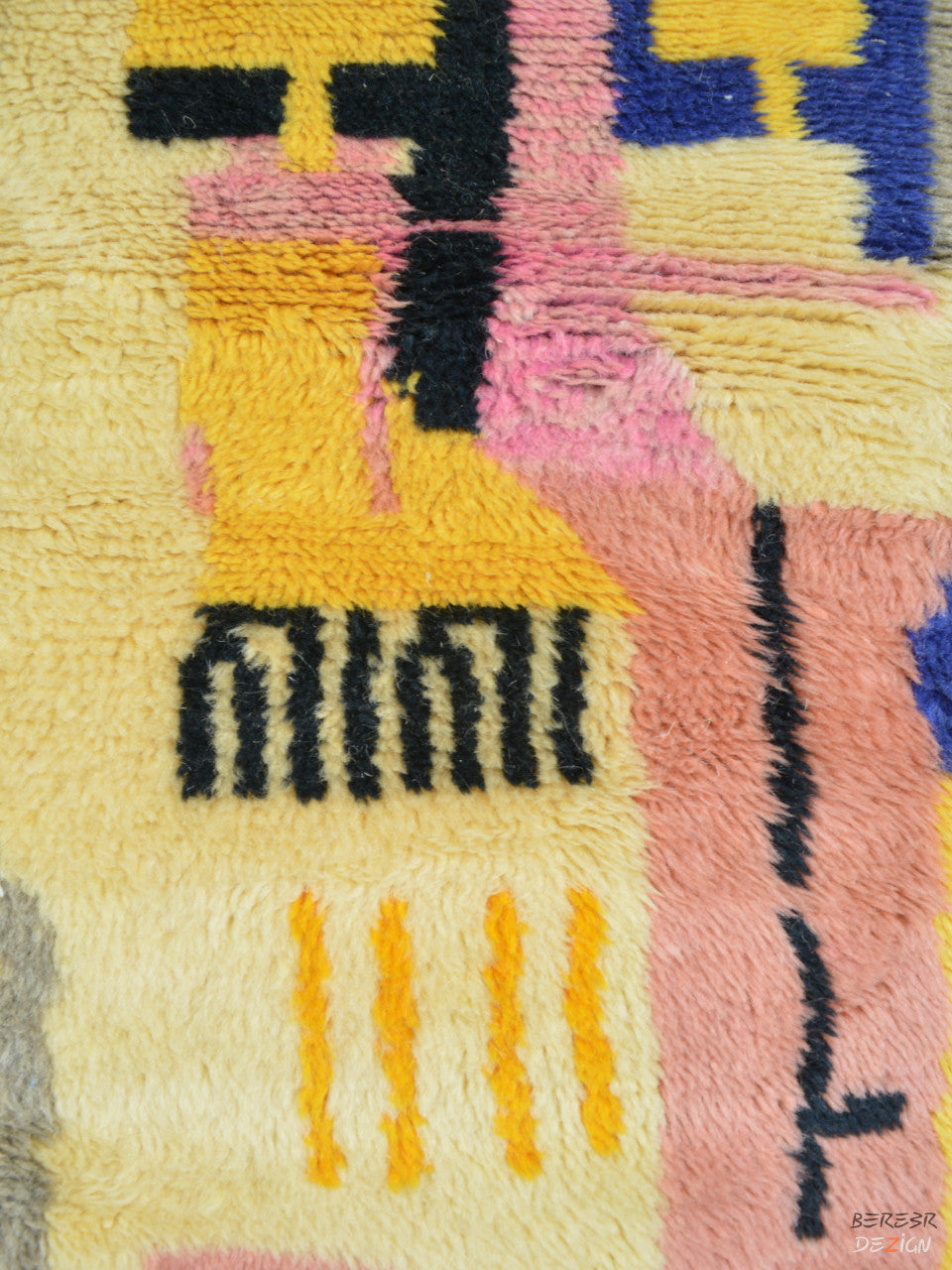 Abstract Colorful Moroccan Berber carpet A_1015 BerberDezign