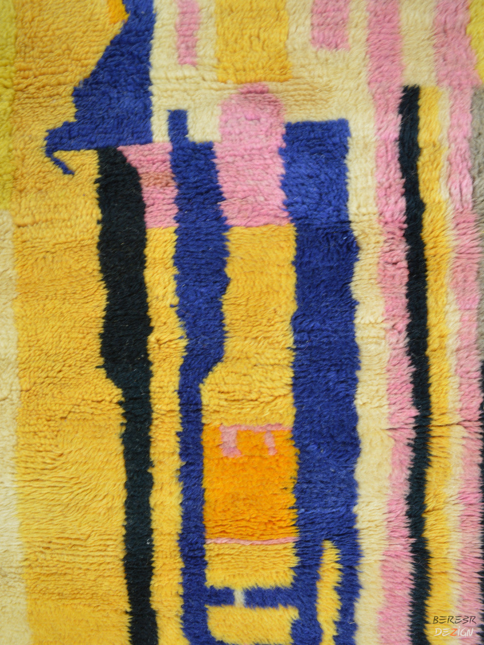 Abstract Colorful Moroccan Berber carpet A_1015 BerberDezign