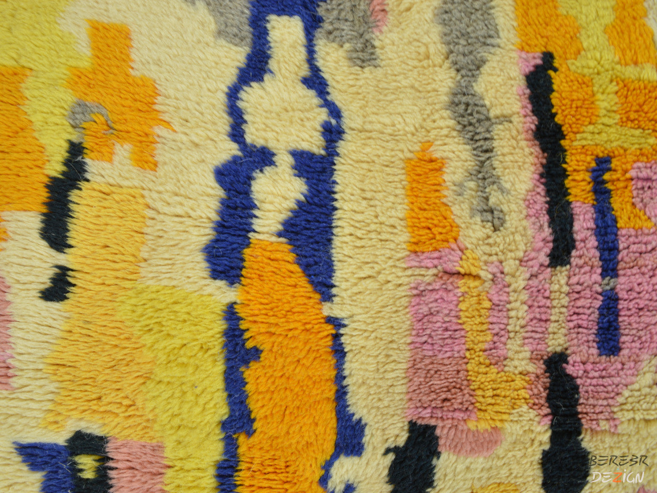 Abstract Colorful Moroccan Berber carpet A_1015 BerberDezign