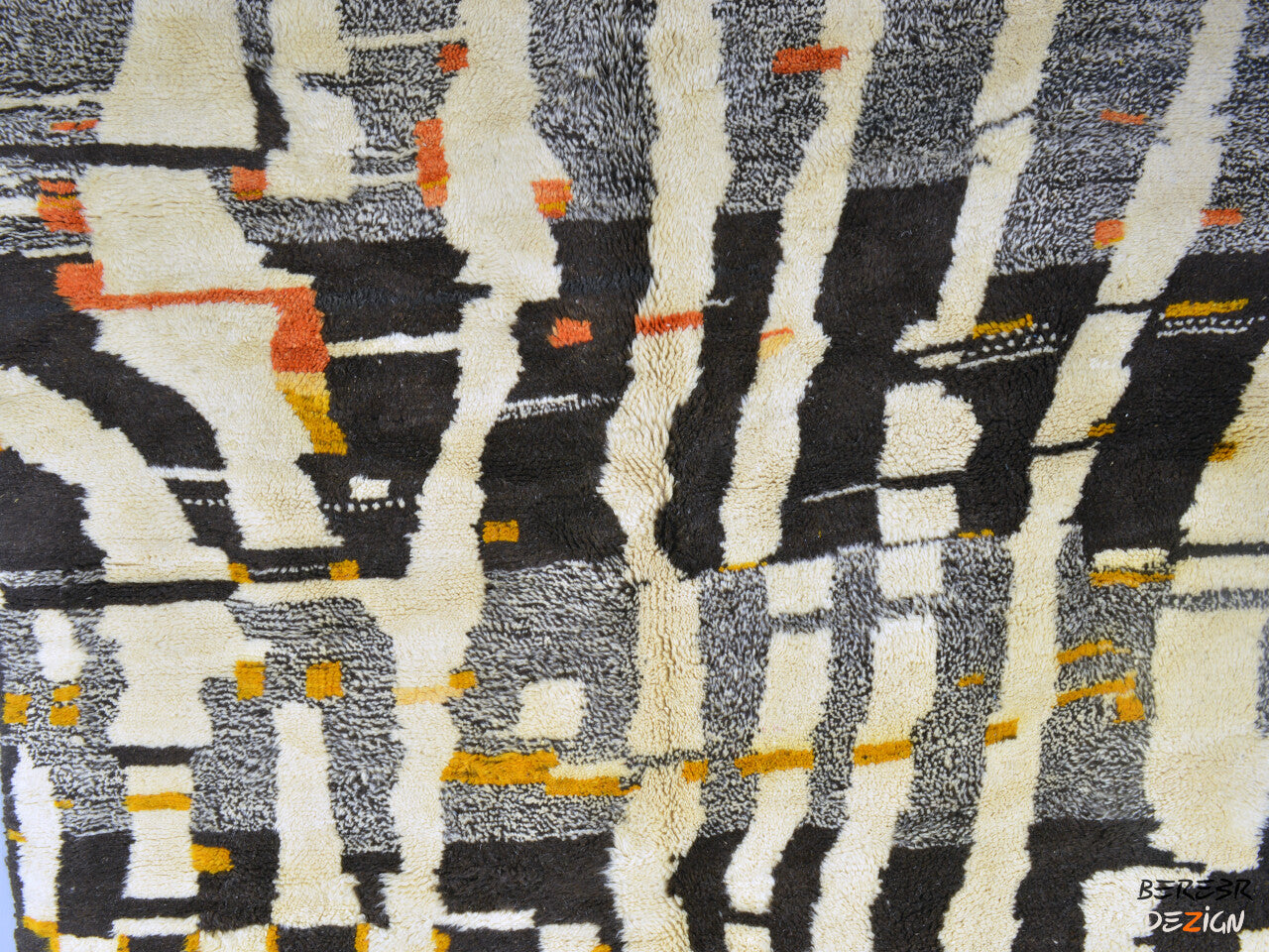 Abstract Beni Ourain Berber Carpet_A1008 BerberDezign
