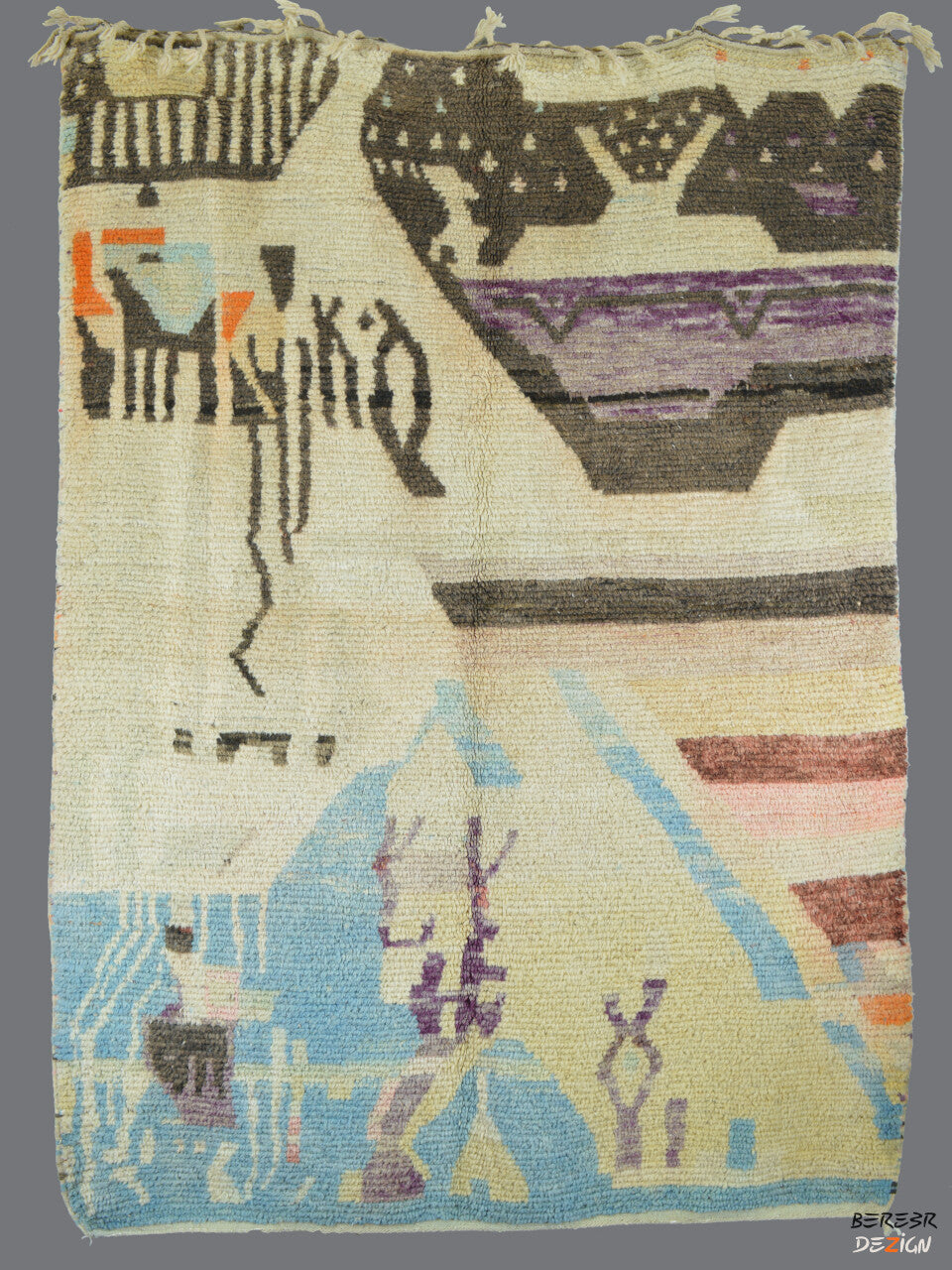 Colorful Boujad Moroccan carpet_A1010 BerberDezign