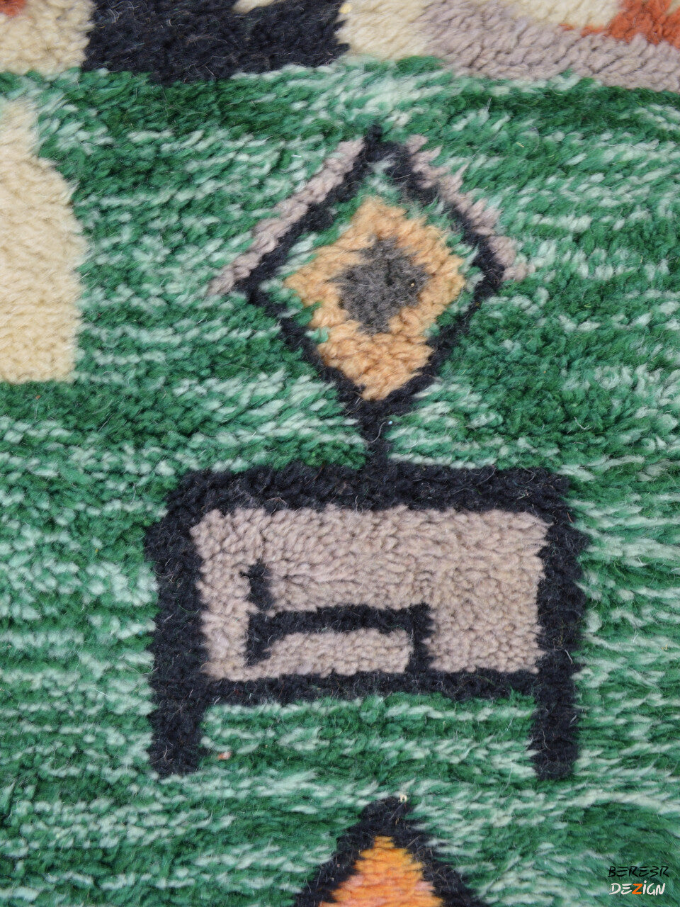 Colorful Middle Atlas Berber Carpet_A1019 BerberDezign
