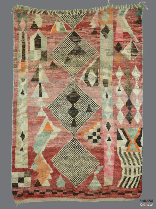 Colorful Moroccan Boujad carpet_A1022 BerberDezign