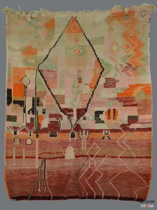 Colorful Moroccan Boujad carpet_A1023 BerberDezign