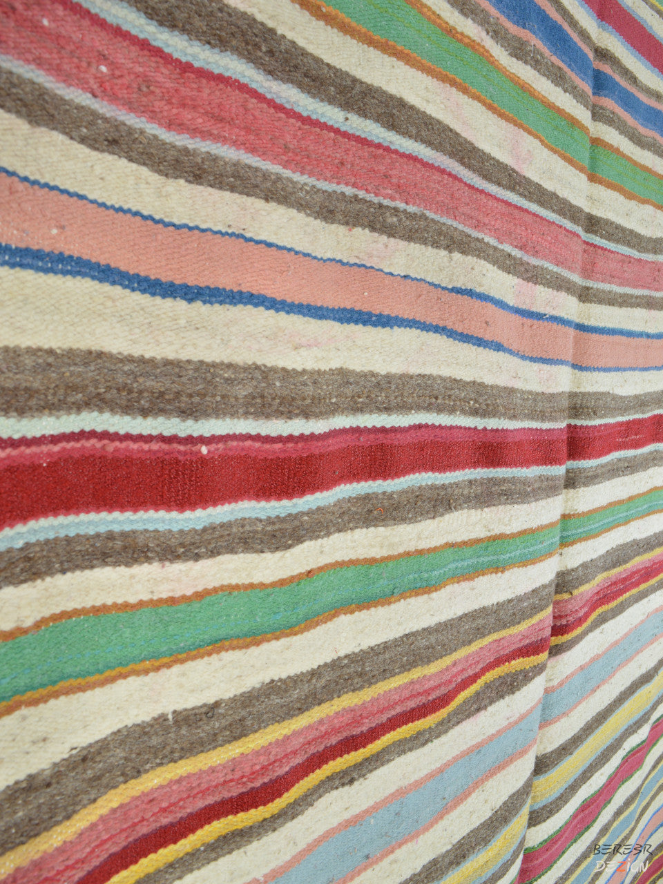 Colorful Stripped Moroccan berber Flatweave_B1005 BerberDezign