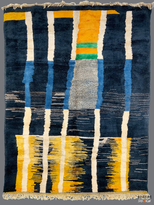 Dark Blue Moroccan Berber Rug_A1026 BerberDezign
