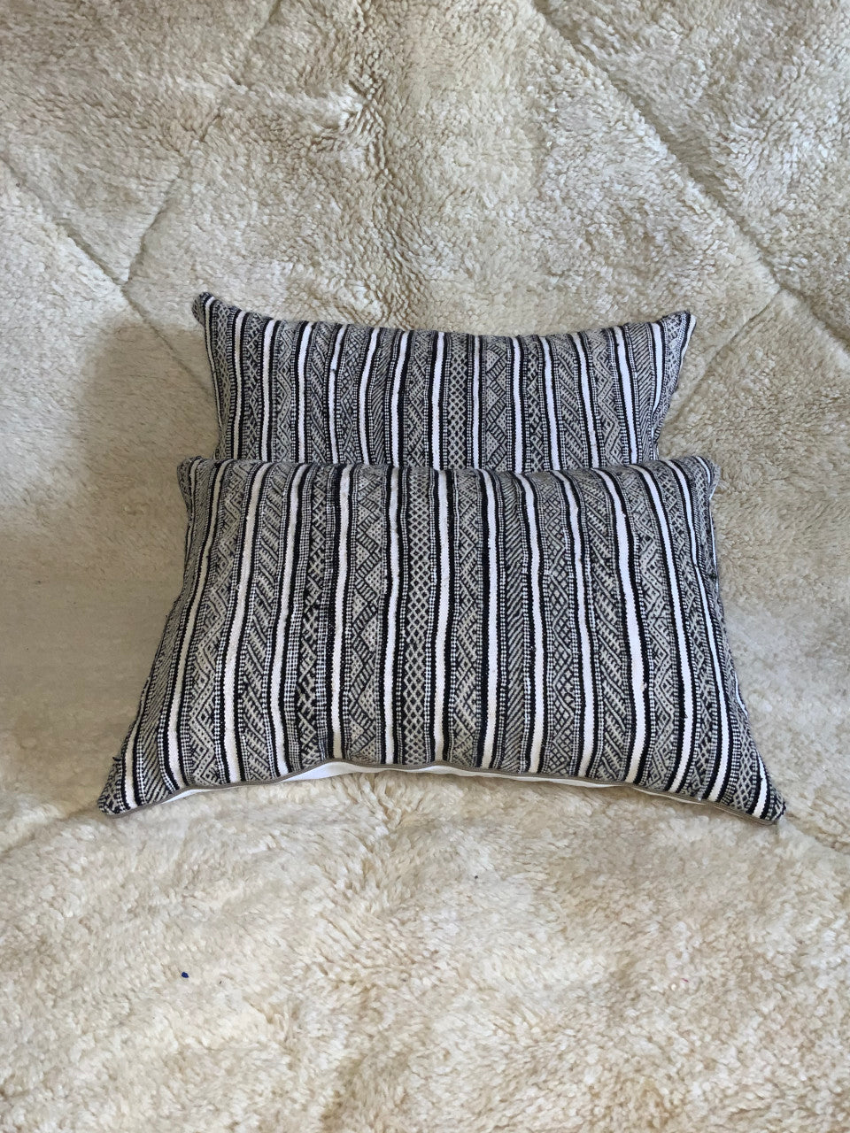 Set of 2 grey berber Cushion Covers_C1001 BerberDezign