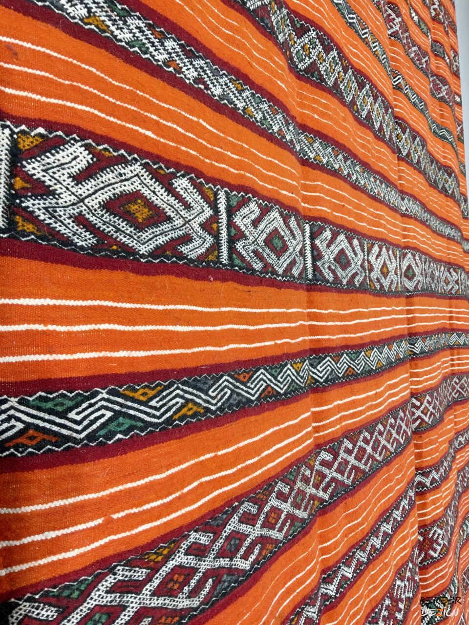 Orange Moroccan berber Kilim_B1001 BerberDezign