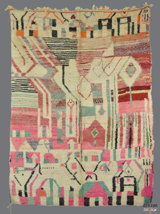 Pink Boujad Moroccan carpet_A1012 BerberDezign