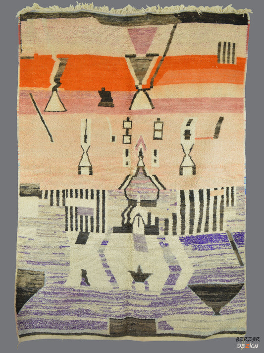 Sea Sunset Boujad Moroccan Berber carpet_A1013 BerberDezign