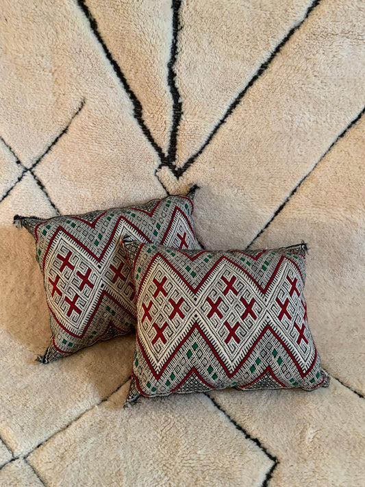 Set_of Two_Vintage_berber cushion_C1010