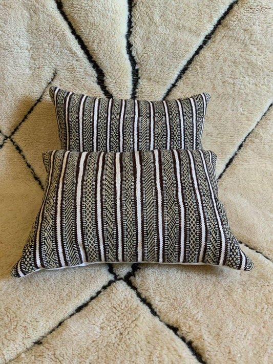 Set of Two Grey Berber Cushions_C1006 BerberDezign