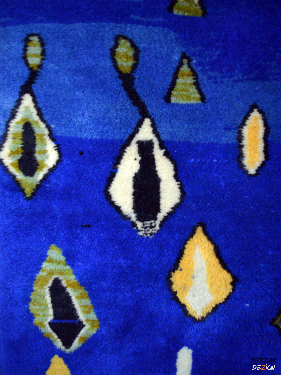 Stunning Blue Moroccan Berber rug_A1002 BerberDezign