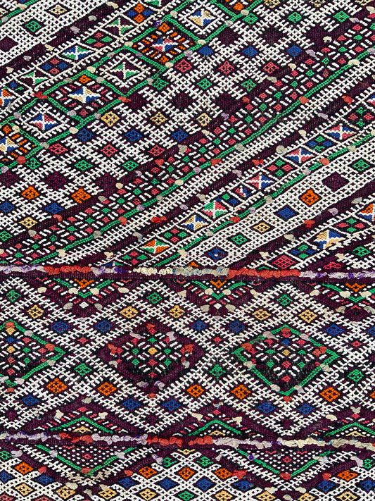 Mid-20th Century Moroccan Middle Atlas Flatweave Runner