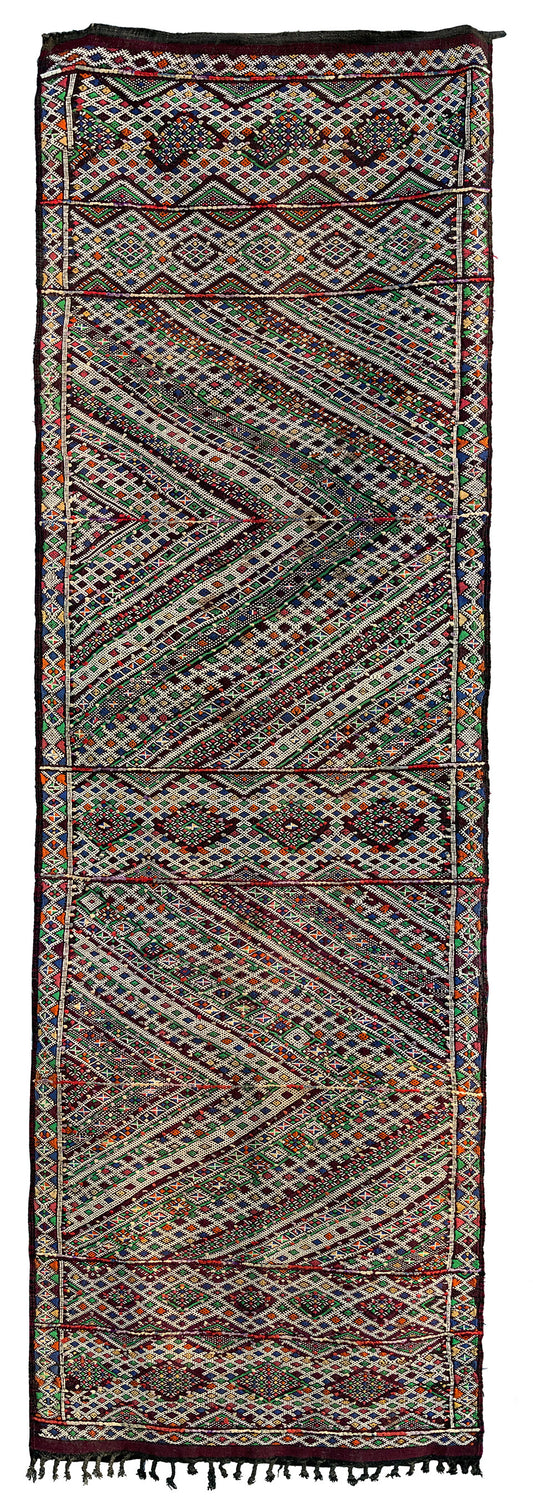 Mid-20th Century Moroccan Middle Atlas Flatweave Runner