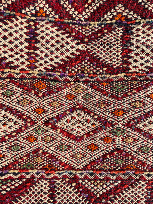 Mid-20th Century Moroccan Middle Atlas Flatweave Runner