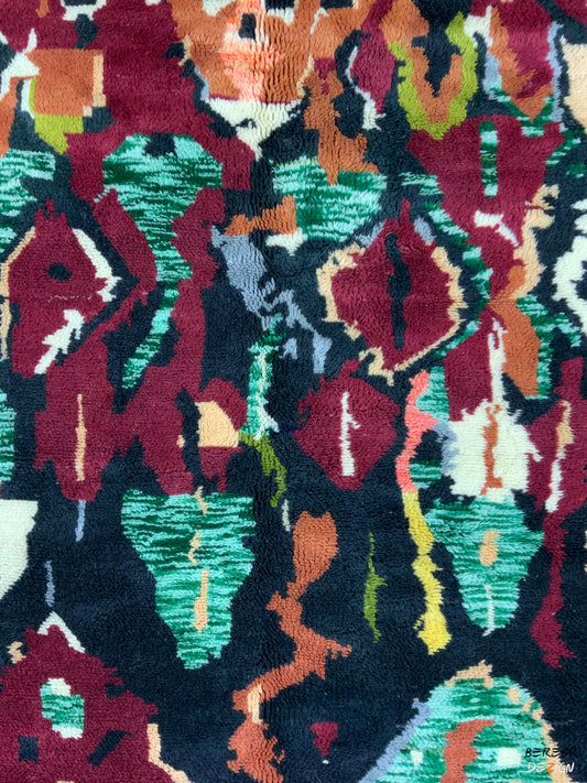 Colorful Middle Atlas Berber Carpet_A1007 BerberDezign