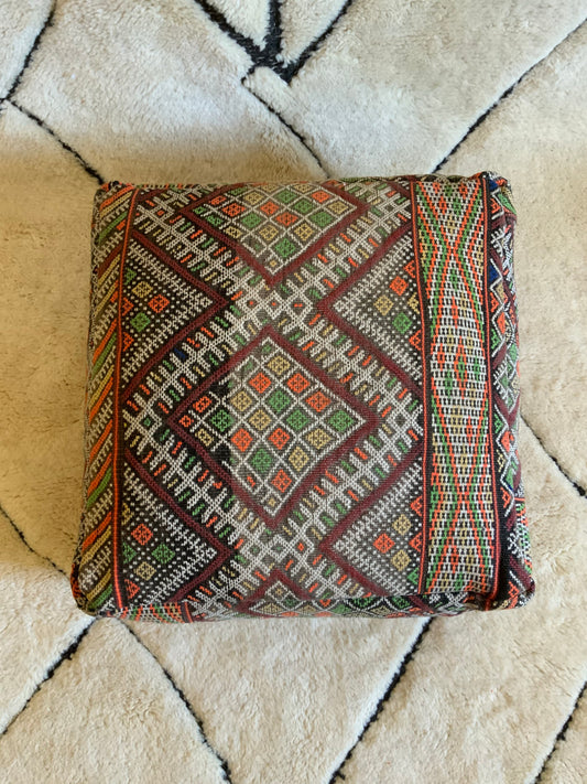 Colorful_Moroccan Pouf_Cover_P1001 BerberDezign