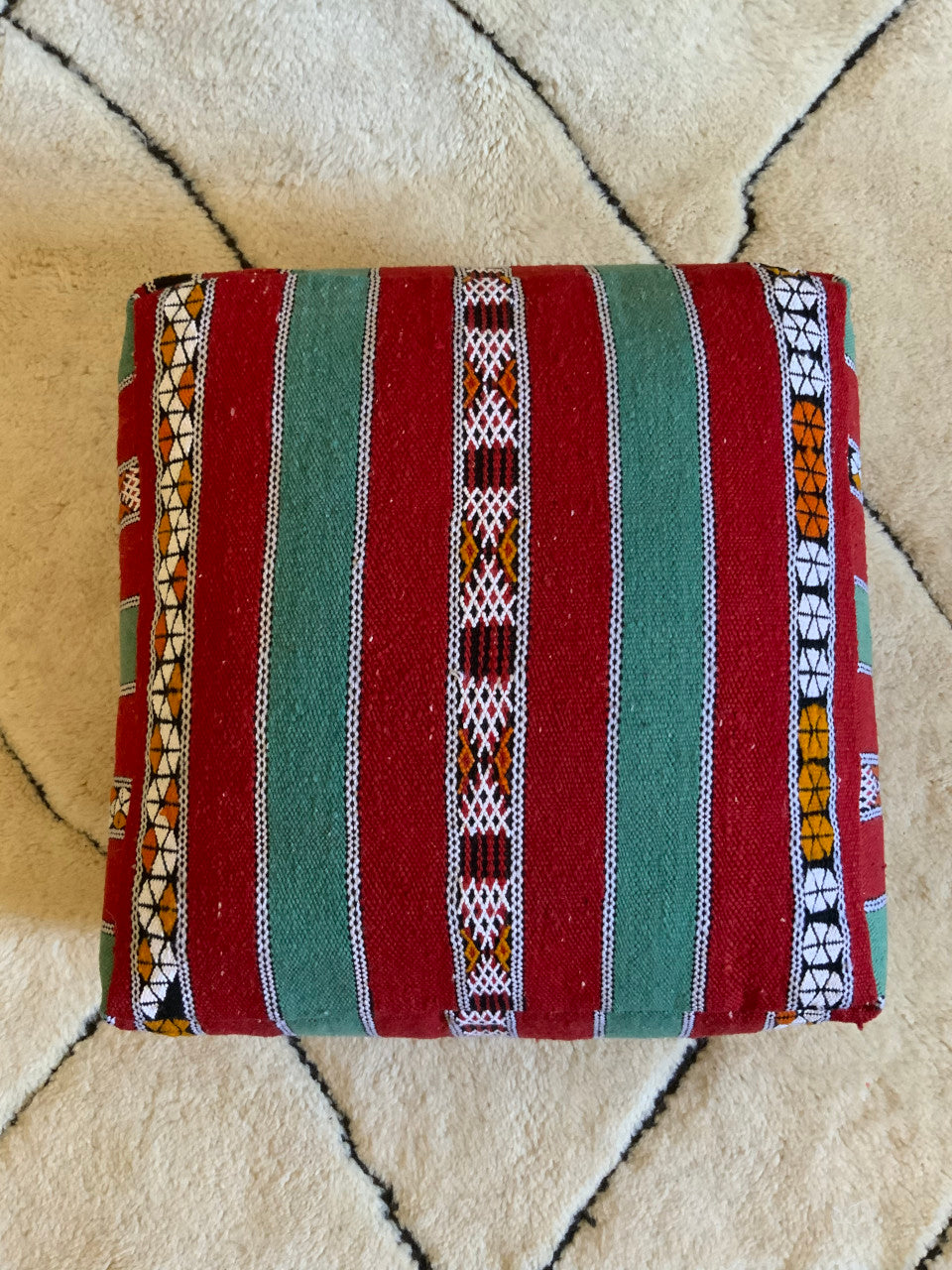 Colorful_Moroccan Pouf Cover_P1002 BerberDezign