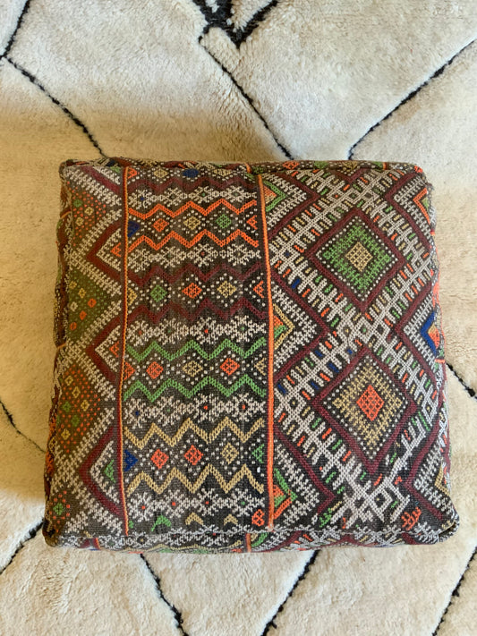 Colorful_Moroccan Pouf_Cover_P1009 BerberDezign