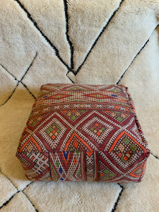 Colorful_Moroccan Pouf_Cover_P1010 BerberDezign