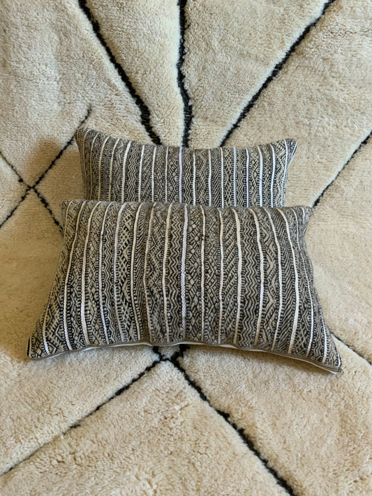 Set of 2 Grey berber Cushion Covers_C1002 BerberDezign