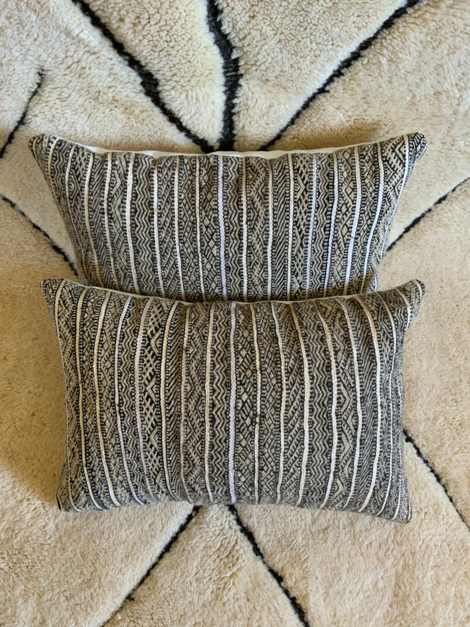 Set of 2 Grey berber Cushion Covers_C1002 BerberDezign
